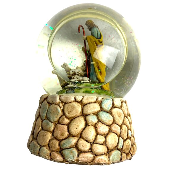 Nativity Action Snow Glitter Globe Christmas Holiday Birth Of Jesus by Rite Aid - Picture 3 of 12